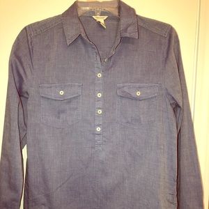 Forever 21 Blue Jean button up shirt